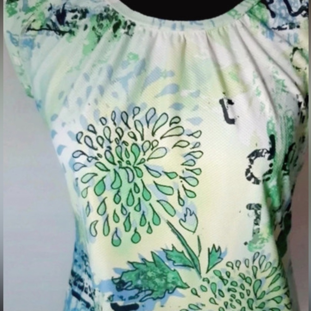 BNWOT Title Nine white/green sleeveless top
